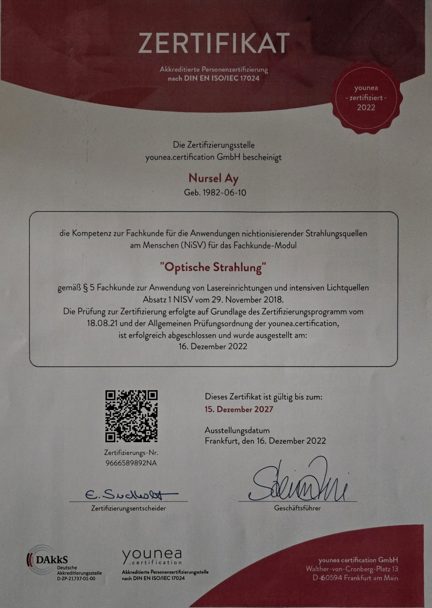 Zertifikat 7